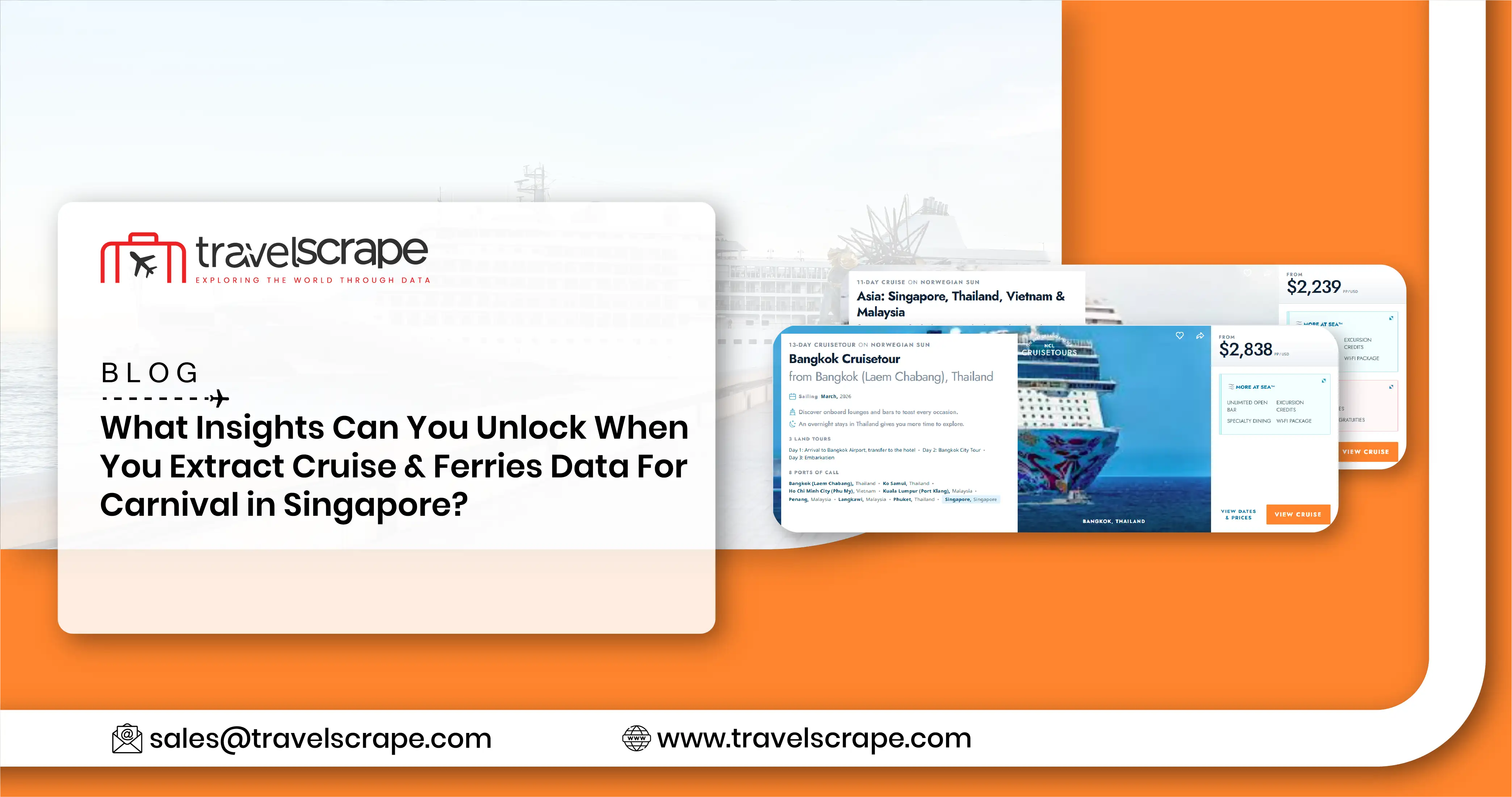 What Insights Can You Unlock When You Extract Cruise & Ferries Data For Carnival in Singapore
